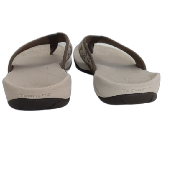 Columbia Women's Beige and Brown Summer Beach Flip Flop Sandals Size 10 - Picture 4 of 10